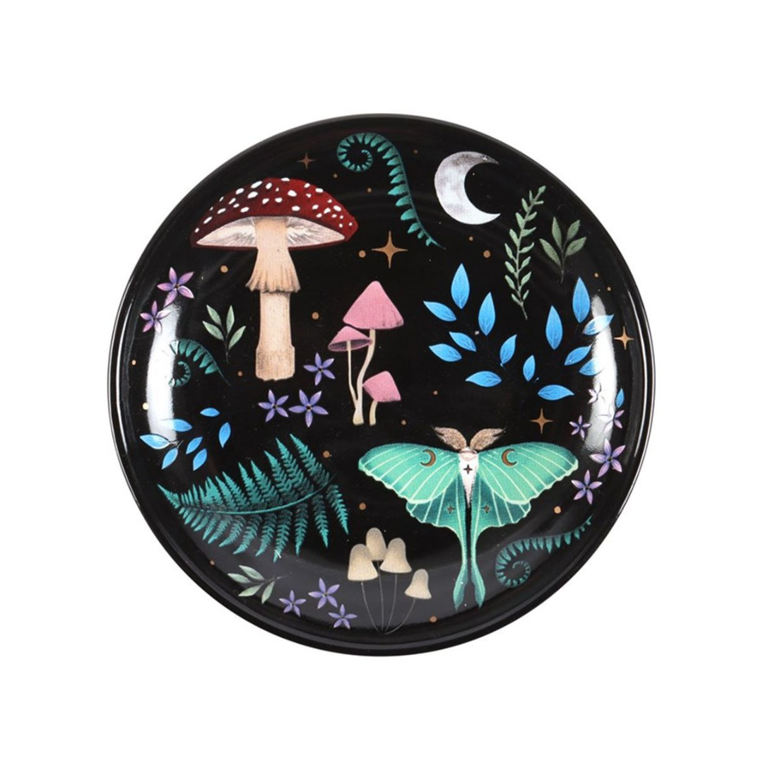 Jewellery Dish - Round Dark Forest