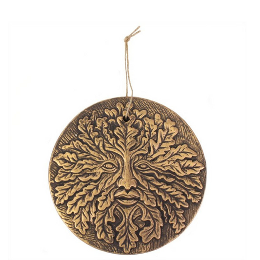 Bronze Terracotta Wall Art - Green Man
