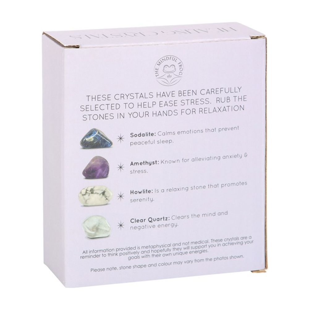 Healing Crystal Set with Moon Trinket Dish - Stress