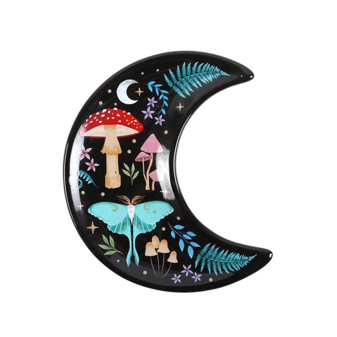 Jewellery Dish - Crescent Moon Dark Forest