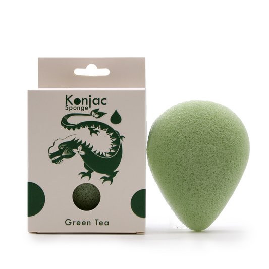 Teardrop Konjac Sponge - Green Tea - Protective