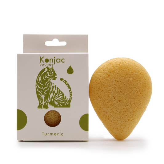 Teardrop Konjac Sponge - Turmeric - Anti-wrinkle