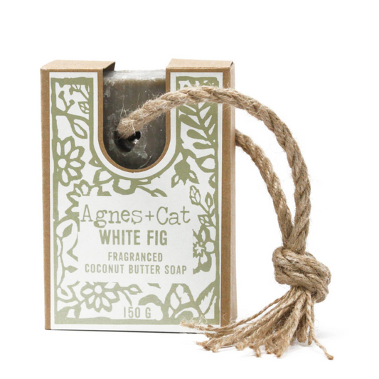 Soap on a Rope - White Fig