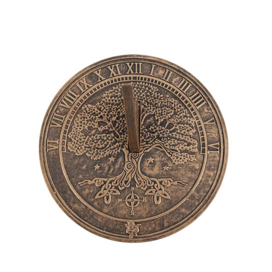 Terracotta Sundial - Tree Of Life