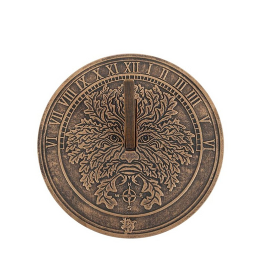 Terracotta Sundial - Green Man