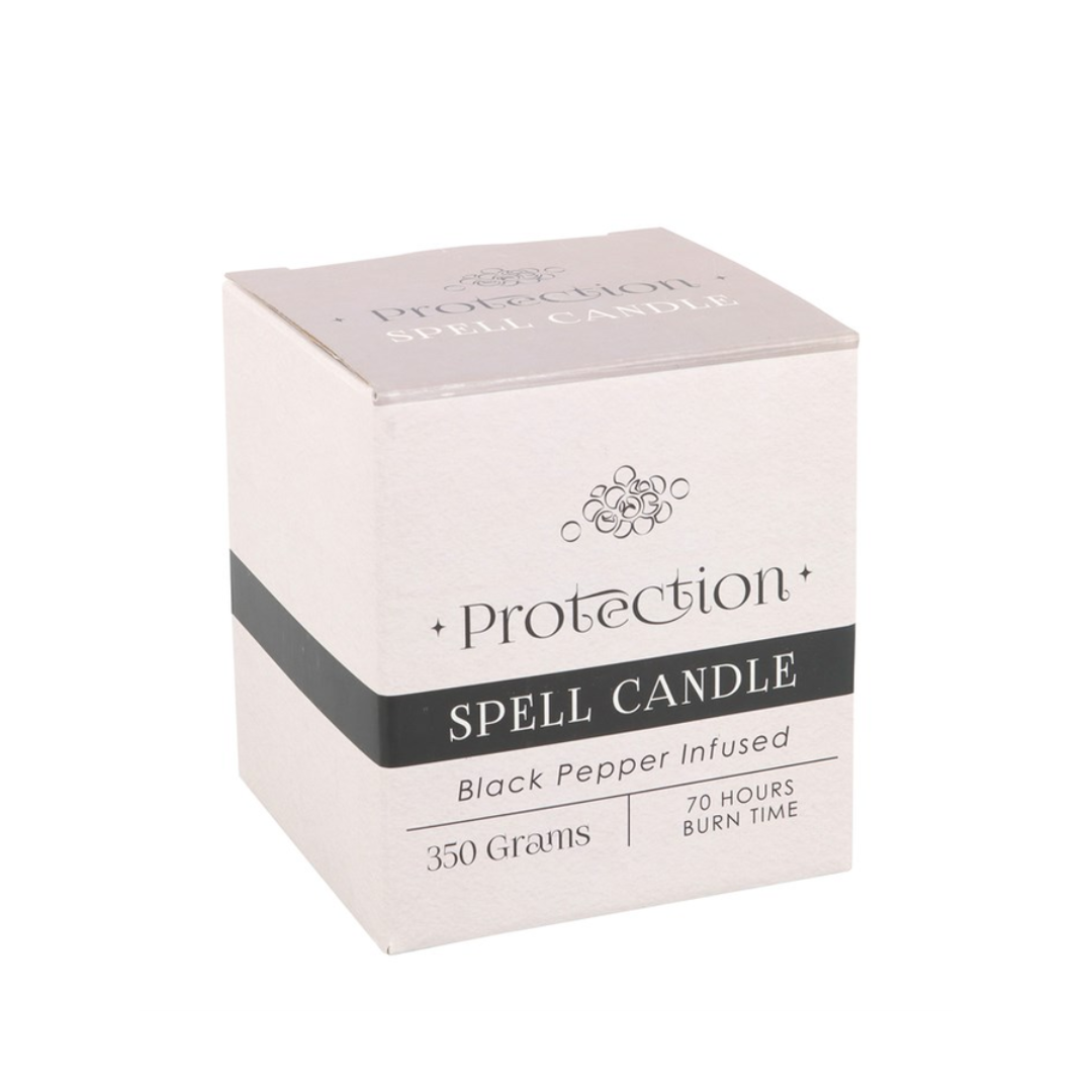 Black Pepper Infused Protection Spell Candle