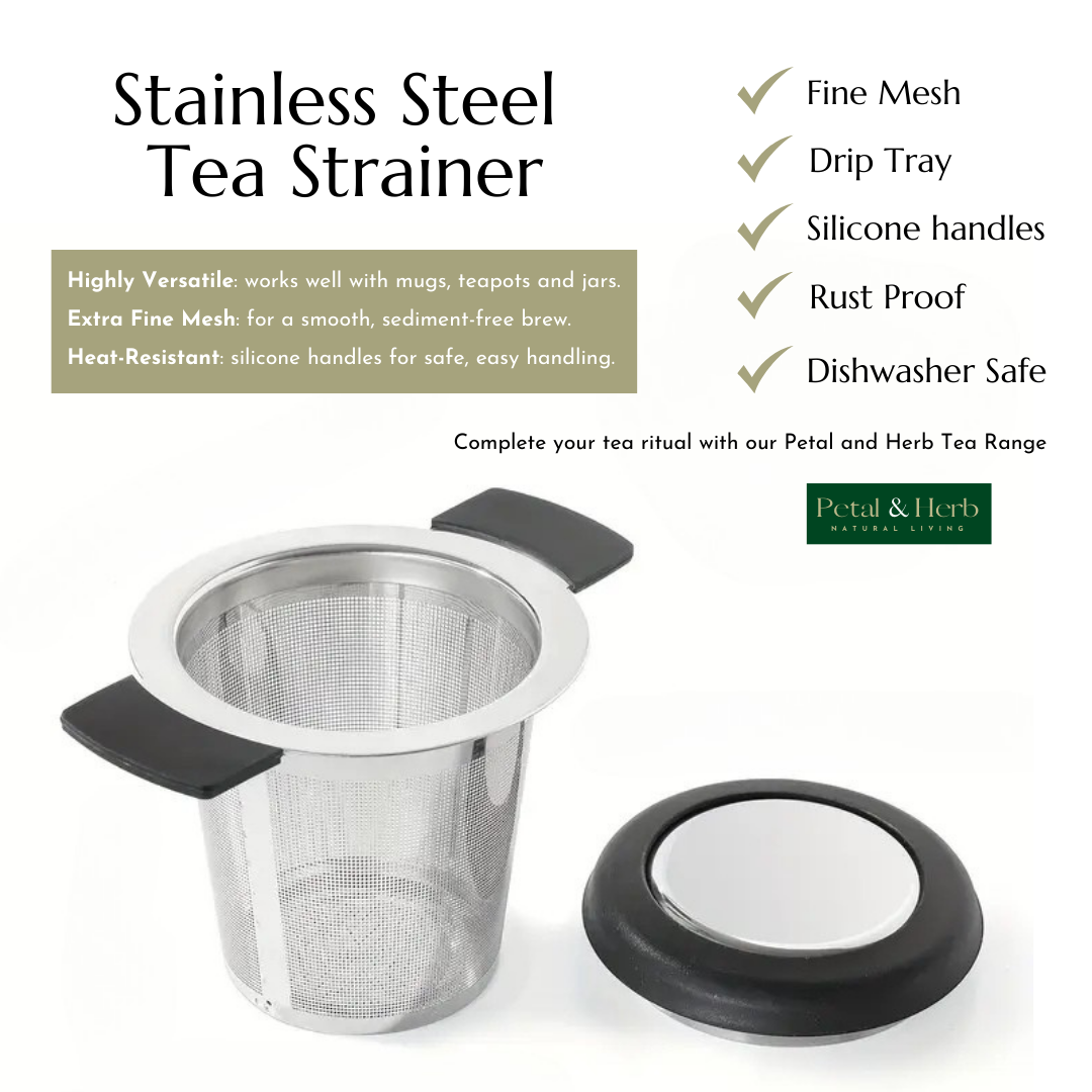 Premium Stainless Steel Loose Leaf Tea Strainer