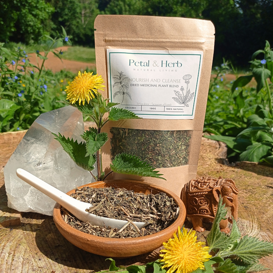 Organic Loose Leaf Dandelion & Nettle Tea - Nourish and Cleanse Blend  (100g)