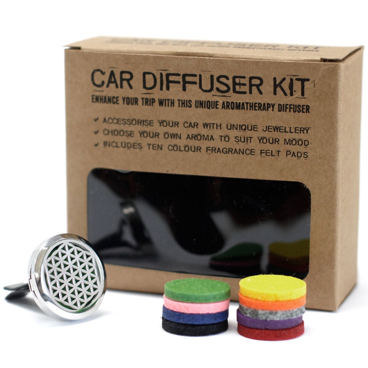 Car Diffuser Kit - Flower of Life