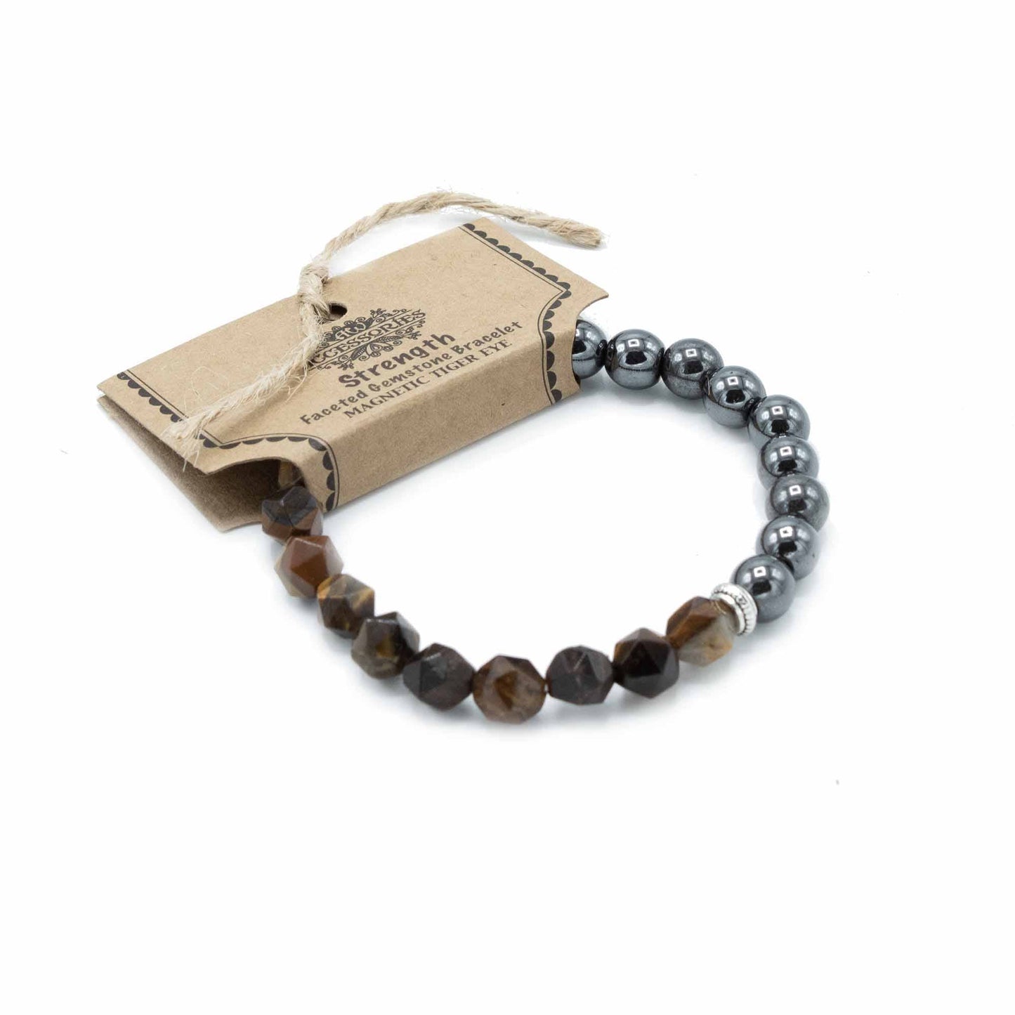 Gemstone Strength Bracelet - Tiger Eye